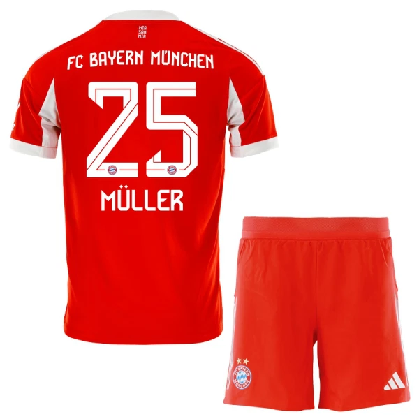 FC Bayern München Thomas Müller 25 Thuistenue Kinderen 25/26 FC Bayern München Thomas Müller 25 Thuistenue Kinderen 25/26