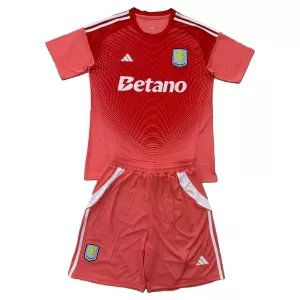 Aston Villa Doelman Tenue Kinderen 25/26 Rood Aston Villa Doelman Tenue Kinderen 25/26 Rood
