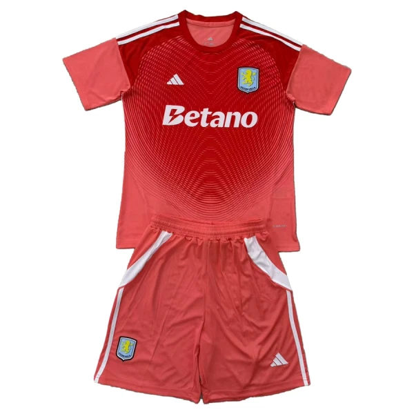 Aston Villa Doelman Tenue Kinderen 25/26 Rood