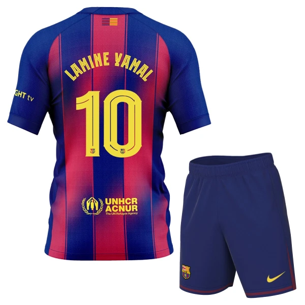 FC Barcelona Lamine Yamal 10 Thuistenue Kinderen 25/26