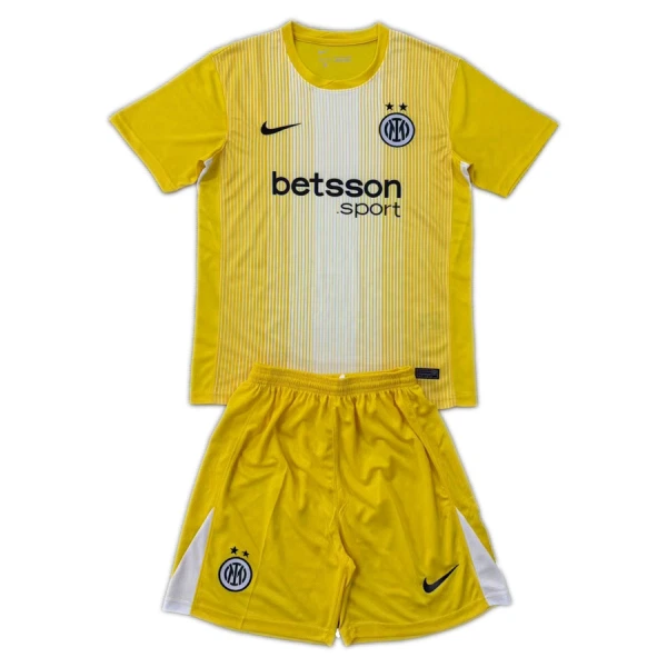 Inter Milan Doelman Tenue Kinderen 25/26 Geel
