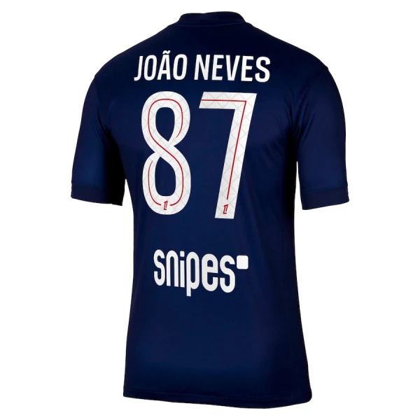 Paris Saint-Germain Joao Neves 87 Thuisshirt 25/26