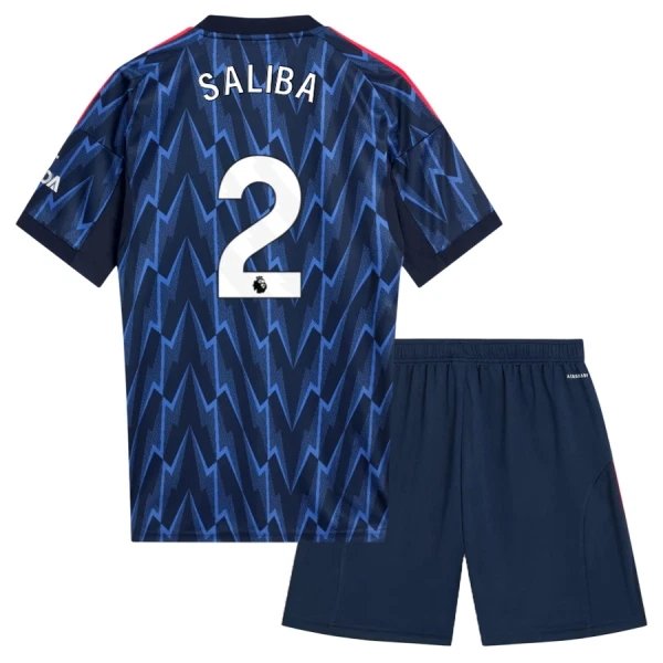 Arsenal Saliba 2 Uittenue Kinderen 25/26 Arsenal Saliba 2 Uittenue Kinderen 25/26