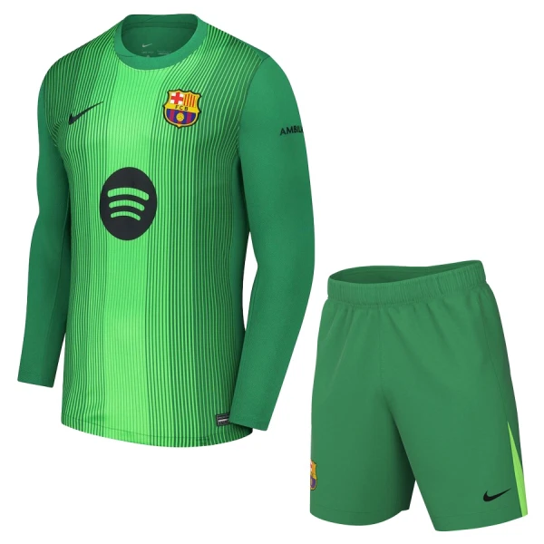 FC Barcelona Doelman Tenue Kinderen 25/26 Lange Mouwen FC Barcelona Doelman Tenue Kinderen 25/26 Lange Mouwen