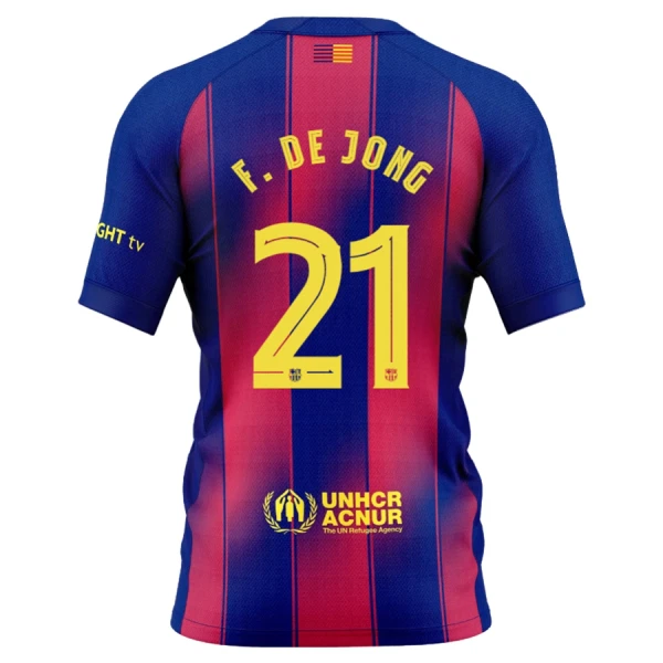 FC Barcelona Frenkie de Jong 21 Thuistenue Kinderen 25/26