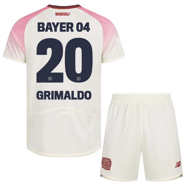 Bayer 04 Leverkusen Alejandro Grimaldo 20 Uittenue Kinderen 25/26 Bayer 04 Leverkusen Alejandro Grimaldo 20 Uittenue Kinderen 25/26