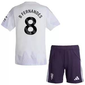 Manchester United Bruno Fernandes 8 Uittenue Kinderen 25/26 Manchester United Bruno Fernandes 8 Uittenue Kinderen 25/26