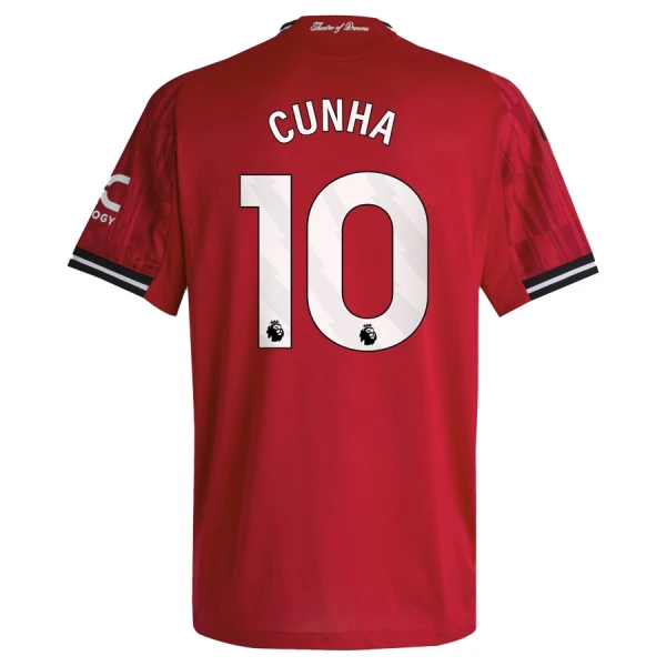 Manchester United Cunha 10 Thuisshirt 25/26 Manchester United Cunha 10 Thuisshirt 25/26