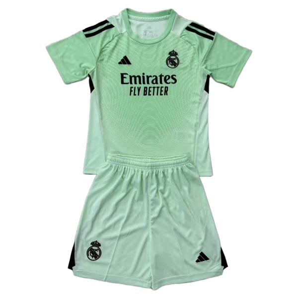 Real Madrid Doelman Tenue Kinderen 25/26 Groente Real Madrid Doelman Tenue Kinderen 25/26 Groente