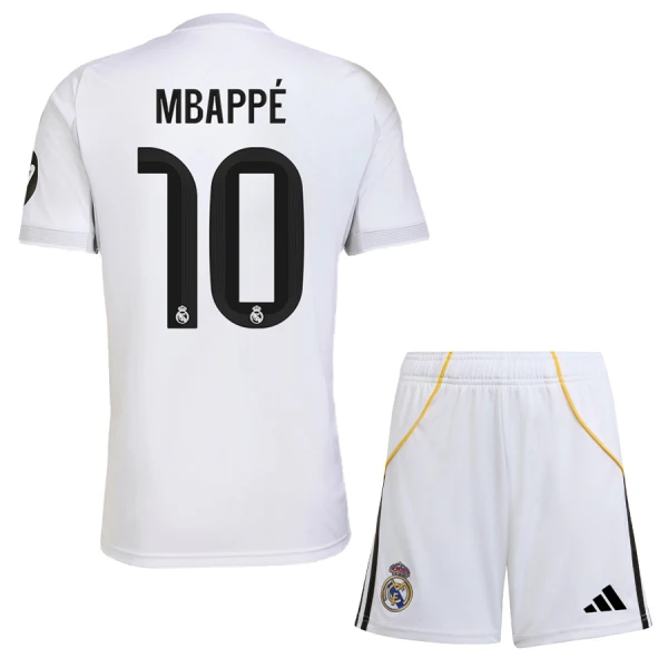 Real Madrid Kylian Mbappé 10 Thuistenue Kinderen 25/26