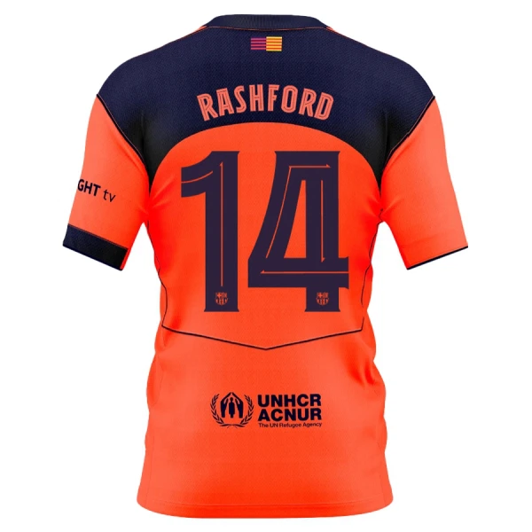 FC Barcelona Marcus Rashford 14 Derde Shirt 25/26 FC Barcelona Marcus Rashford 14 Derde Shirt 25/26