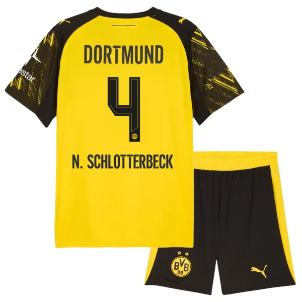 Borussia Dortmund Nico Schlotterbeck 4 Thuistenue Kinderen 25/26 Borussia Dortmund Nico Schlotterbeck 4 Thuistenue Kinderen 25/26
