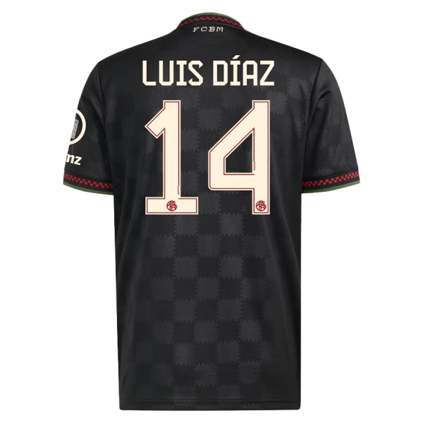 FC Bayern München Luis Díaz 14 Derde Shirt 25/26 FC Bayern München Luis Díaz 14 Derde Shirt 25/26