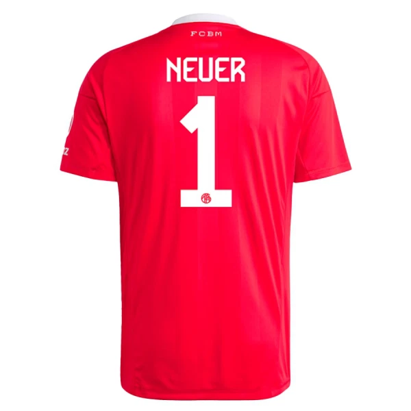 FC Bayern München Manuel Neuer 1 Doelman Shirt 25/26 Rood FC Bayern München Manuel Neuer 1 Doelman Shirt 25/26 Rood