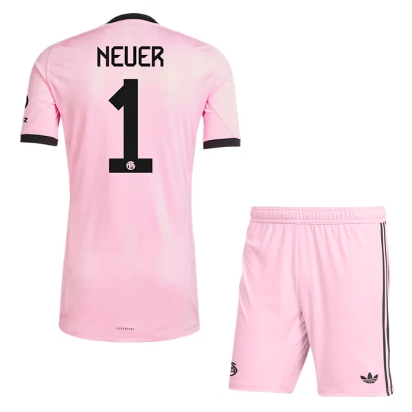 FC Bayern München Manuel Neuer 1 Doelman Tenue Kinderen 25/26 Roze FC Bayern München Manuel Neuer 1 Doelman Tenue Kinderen 25/26 Roze