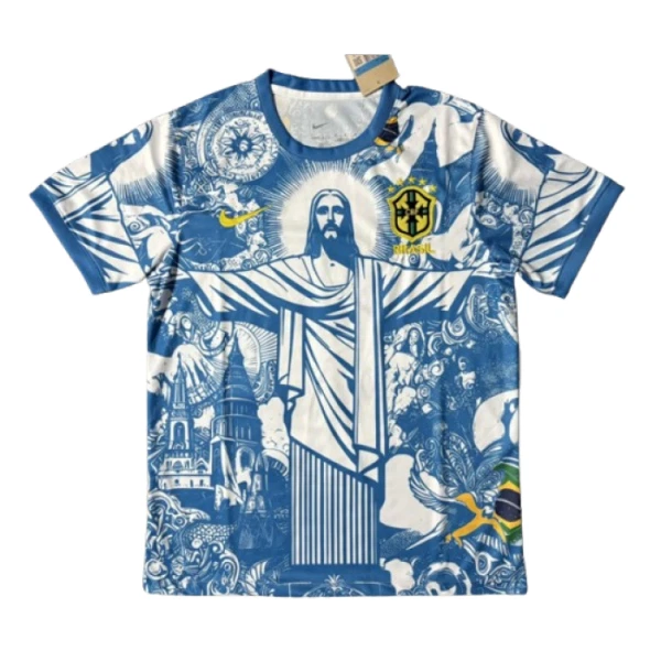 Brazilië Shirt 2025 Blauw Speciaal Brazilië Shirt 2025 Blauw Speciaal