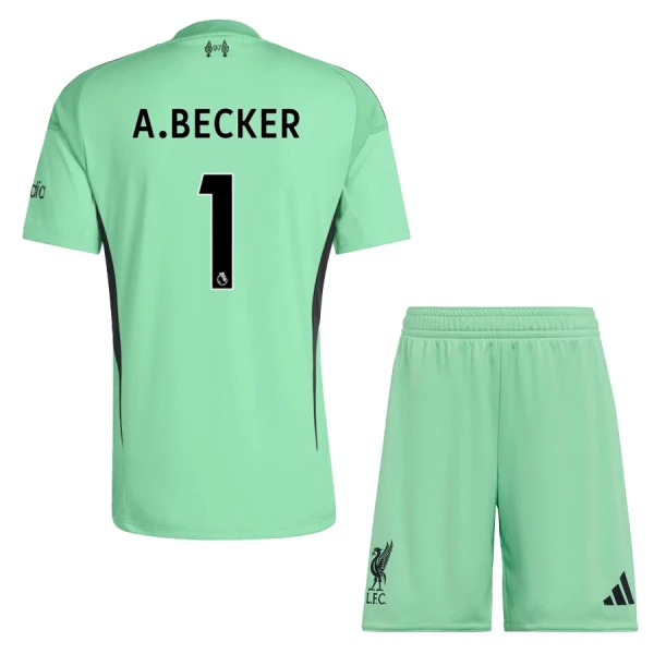Liverpool Alisson Becker 1 Doelman Tenue Kinderen 25/26 Groente Liverpool Alisson Becker 1 Doelman Tenue Kinderen 25/26 Groente