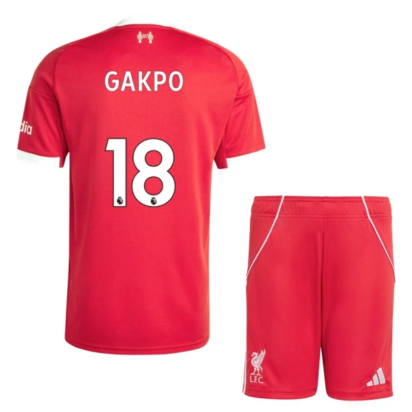 Liverpool Cody Gakpo 18 Thuistenue Kinderen 25/26 Liverpool Cody Gakpo 18 Thuistenue Kinderen 25/26