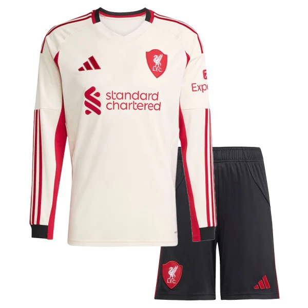 Liverpool Uittenue Kinderen 25/26 Lange Mouwen Liverpool Uittenue Kinderen 25/26 Lange Mouwen