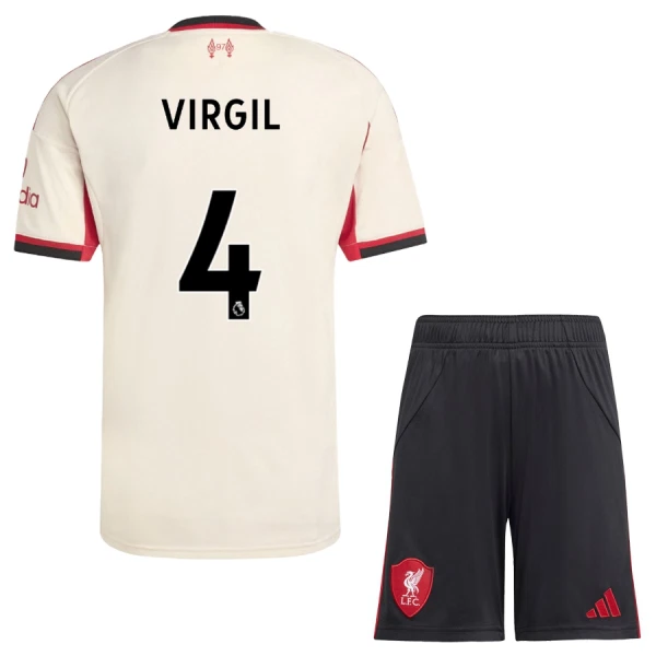 Liverpool Virgil van Dijk 4 Uittenue Kinderen 25/26 Liverpool Virgil van Dijk 4 Uittenue Kinderen 25/26