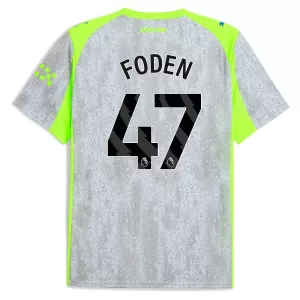 Manchester City Phil Foden 47 Derde Shirt 25/26 Manchester City Phil Foden 47 Derde Shirt 25/26