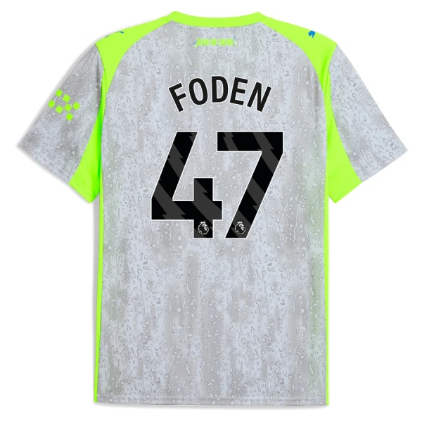 Manchester City Phil Foden 47 Derde Shirt 25/26 Manchester City Phil Foden 47 Derde Shirt 25/26
