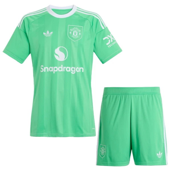 Manchester United Doelman Tenue Kinderen 25/26 Groente Manchester United Doelman Tenue Kinderen 25/26 Groente