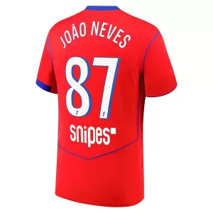 Paris Saint-Germain Joao Neves 87 Derde Shirt 25/26