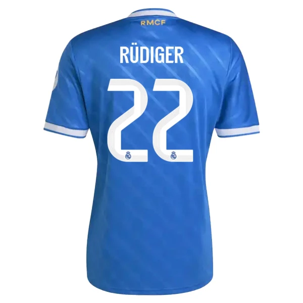 Real Madrid Antonio Rüdiger 22 Derde Shirt 25/26 Real Madrid Antonio Rüdiger 22 Derde Shirt 25/26