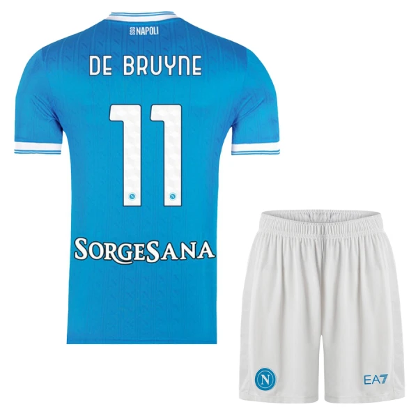 SSC Napoli Kevin De Bruyne 11 Thuistenue Kinderen 25/26 SSC Napoli Kevin De Bruyne 11 Thuistenue Kinderen 25/26