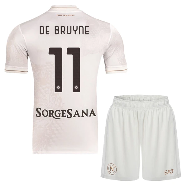 SSC Napoli Kevin De Bruyne 11 Uittenue Kinderen 25/26 SSC Napoli Kevin De Bruyne 11 Uittenue Kinderen 25/26