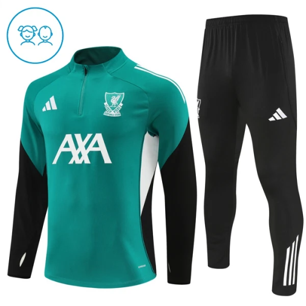 Liverpool Trainingssweaterset Kinderen 25/26 Groente