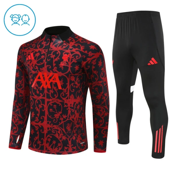 Liverpool Trainingssweaterset Kinderen 25/26 Zwart