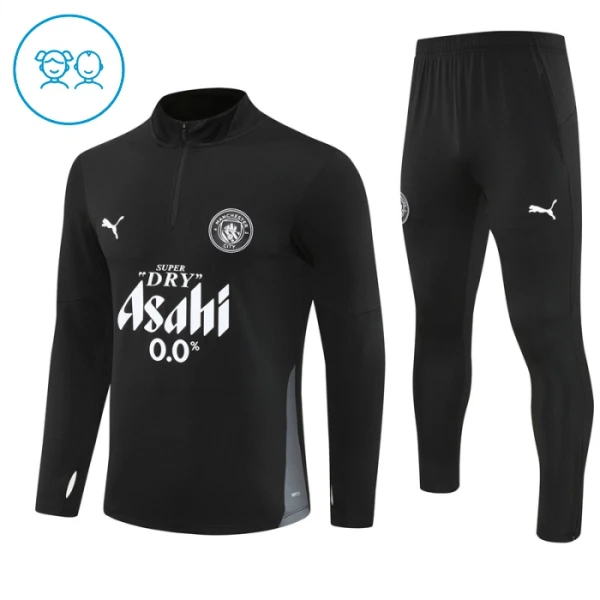 Manchester City Trainingssweaterset Kinderen 25/26 Zwart