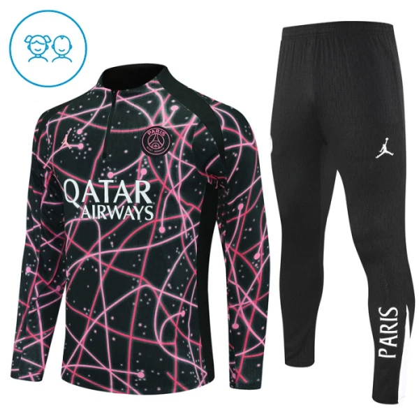 Paris Saint-Germain Trainingssweaterset Kinderen 25/26 Zwart