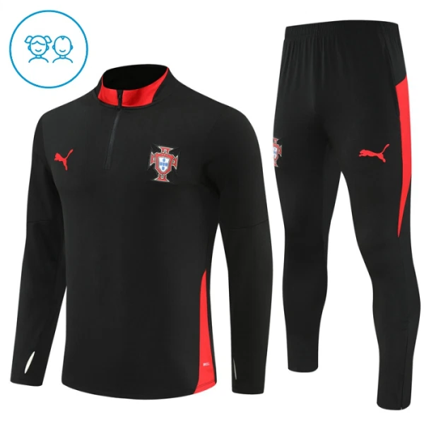Portugal Trainingssweaterset Kinderen 25/26 Zwart