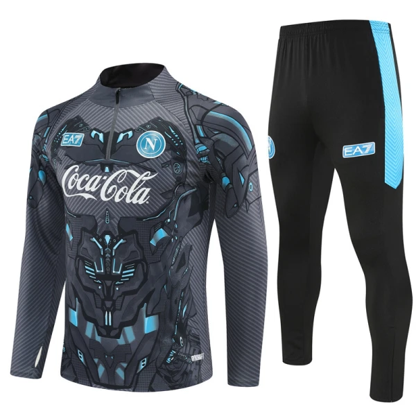 SSC Napoli Trainingssweaterset 25/26 Zwart SSC Napoli Trainingssweaterset 25/26 Zwart