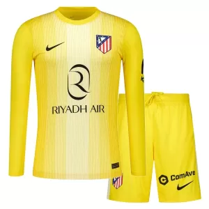 Atlético Madrid Doelman Tenue Kinderen 25/26 Lange Mouwen Geel