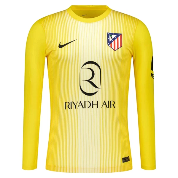 Atlético Madrid Doelman Tenue Kinderen 25/26 Lange Mouwen Geel