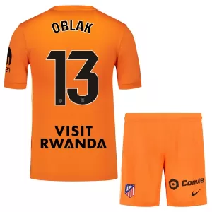 Atlético Madrid Jan Oblak 13 Doelman Tenue Kinderen 25/26 Oranje