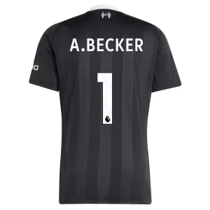Liverpool Alisson Becker 1 Doelman Shirt 25/26 Zwart Liverpool Alisson Becker 1 Doelman Shirt 25/26 Zwart