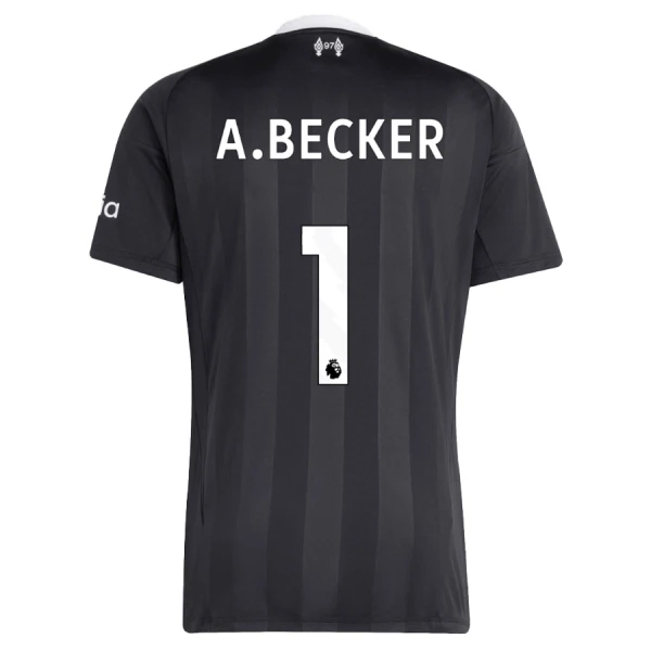 Liverpool Alisson Becker 1 Doelman Tenue Kinderen 25/26 Zwart