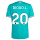 Liverpool Diogo Jota 20 Derde Tenue Kinderen 25/26