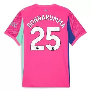 Manchester City Gianluigi Donnarumma 25 Doelman Shirt 25/26 Roze Manchester City Gianluigi Donnarumma 25 Doelman Shirt 25/26 Roze