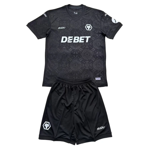 Wolverhampton Wanderers Doelman Tenue Kinderen 25/26 Zwart Wolverhampton Wanderers Doelman Tenue Kinderen 25/26 Zwart