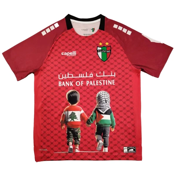 Club Deportivo Palestino Shirt 2025 Rood Speciaal Club Deportivo Palestino Shirt 2025 Rood Speciaal