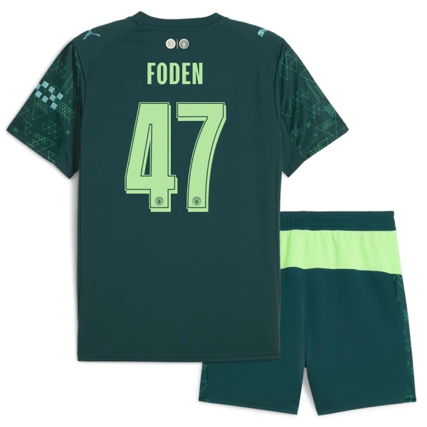 Manchester City Phil Foden 47 Vierde Tenue Kinderen EA Sport 25/26 Manchester City Phil Foden 47 Vierde Tenue Kinderen EA Sport 25/26