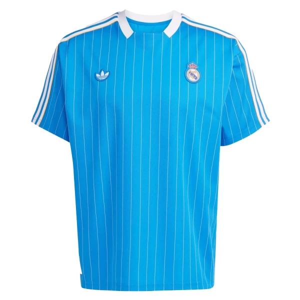 Real Madrid Terrace Icons Shirt 25/26 Blauw Real Madrid Terrace Icons Shirt 25/26 Blauw