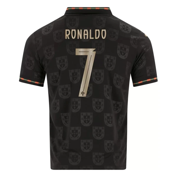 Portugal Black Panther Cristiano Ronaldo 7 Shirt 25/26 Speciaal Portugal Black Panther Cristiano Ronaldo 7 Shirt 25/26 Speciaal