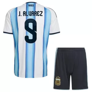 Argentinië Julián Álvarez 9 Thuistenue Kinderen WK 2026